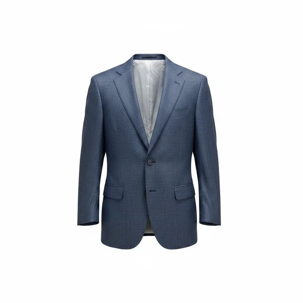 Suitsupply Lazio Blue Pure Wool Angelico Blazer Jacket Mens 38R P4704I
